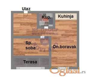 Dvosoban stan u izgradnji - Telep